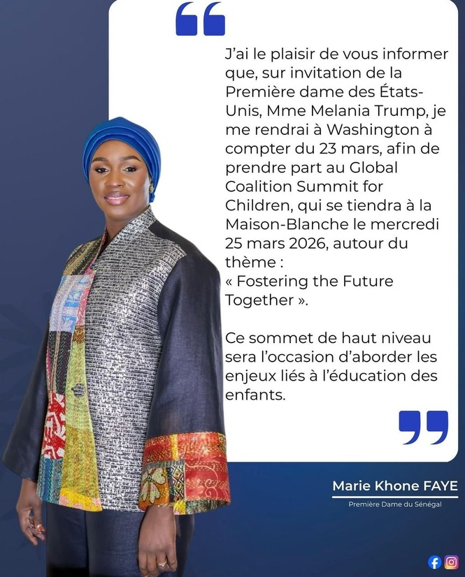 Washington : Marie Khone Faye invitée à la Maison-Blanche par Melania Trump