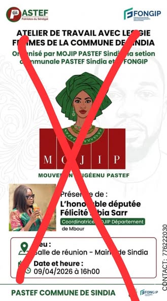 POLITISATION DES FINACEMENTS DU FONGIP : Des «patriotes» de Sindia dénoncent...