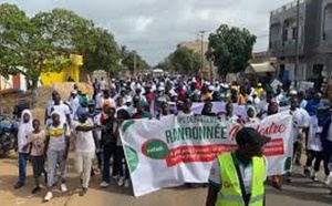 MBOUR : Grande marche de sensibilisation des patriotes contre l'émigration clandestine