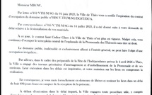 THIES-ESPACE "CADIOR GLACE" : Pourquoi la mairie a sommé le promoteur de quitter les lieux