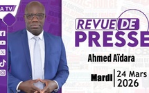 REVUE DE LA PRESSE : Ahmed Aïdara parcourt les "UNES" des journaux de ce mardi 24 mars 2026